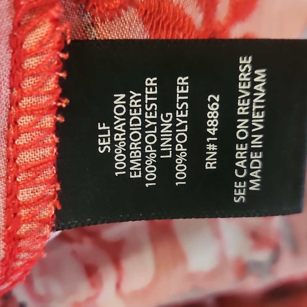 Torrid Red Floral Print Babydoll Top - Picture 5 of 8